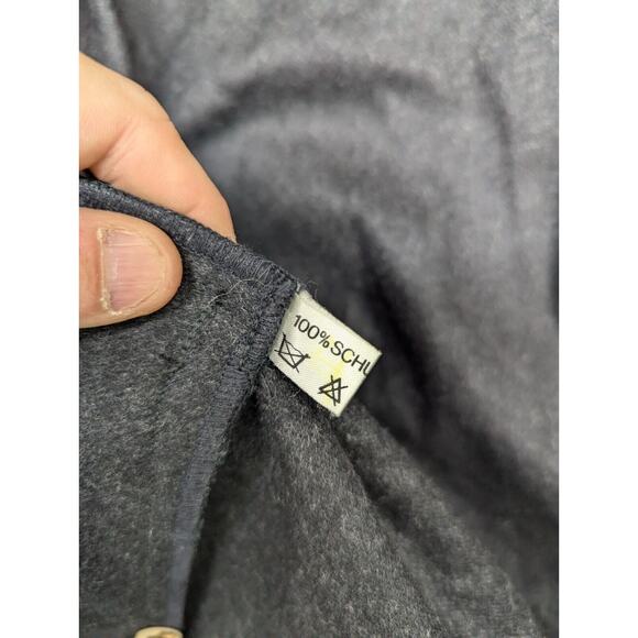 Tostmann Trachten Wool Cape Austria Black Green Trim Button - Picture 14 of 15